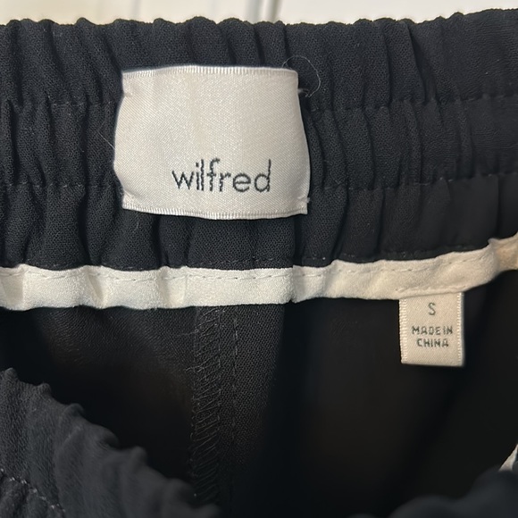 Aritzia Wilfred Jogger Pant Black with White Stripe - Picture 5 of 6